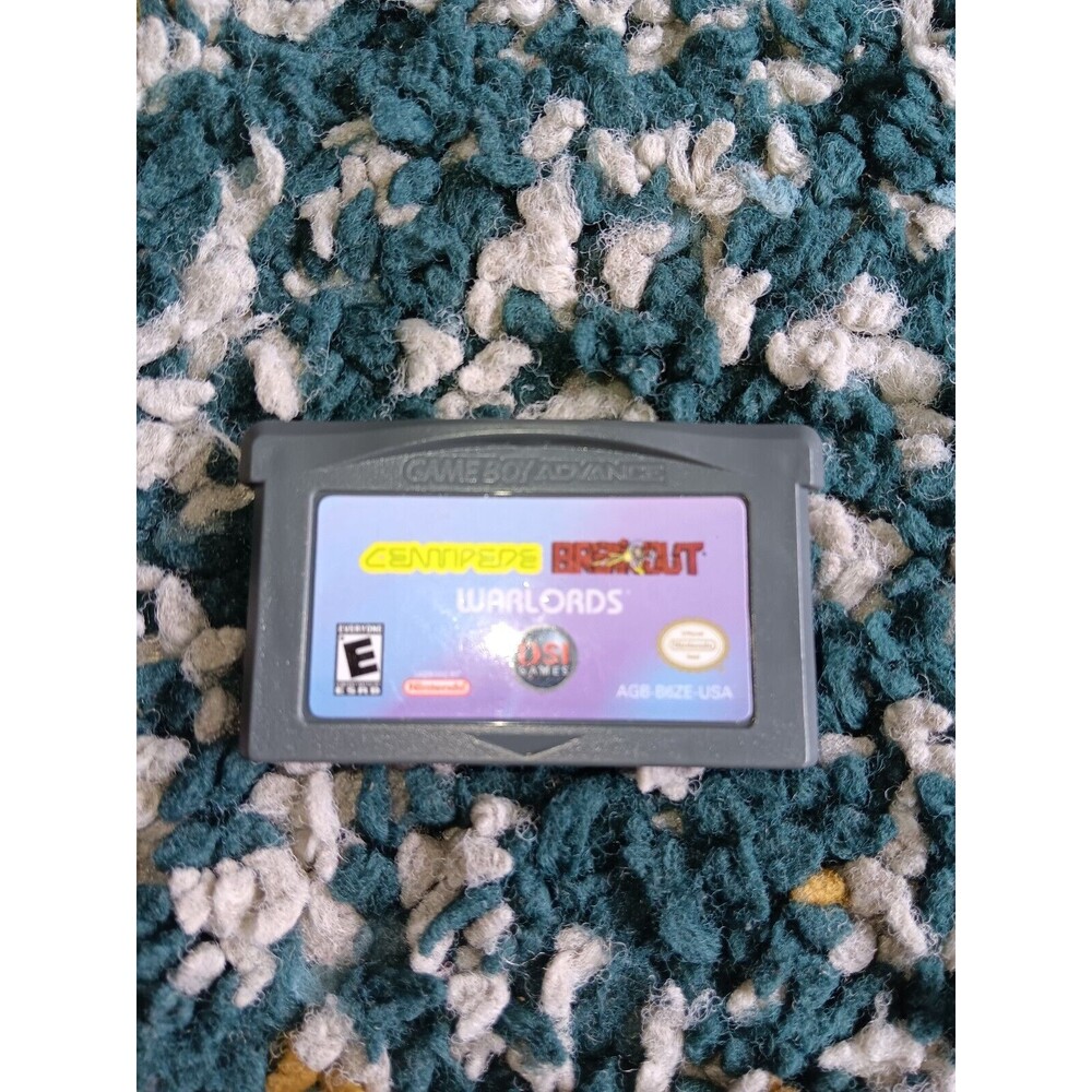 Breakout/Centipede/Warlords - Nintendo Game Boy Advance -Cartridge only - tested